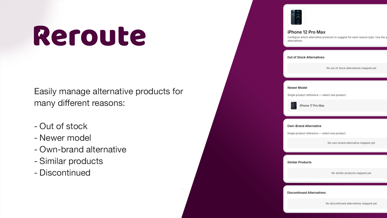 Reroute app screenshot 2